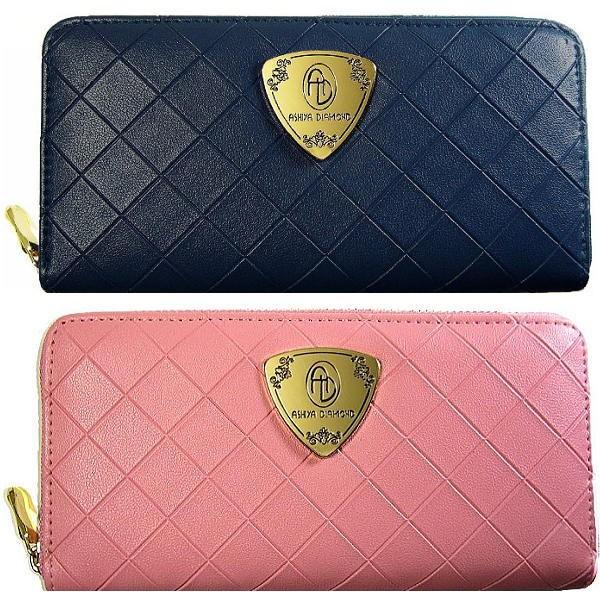 のこりわずかのため定価に戻します！ダイヤモンドカット柄 ラウンドファスナー長財布 高級ブランド芦屋ダ...