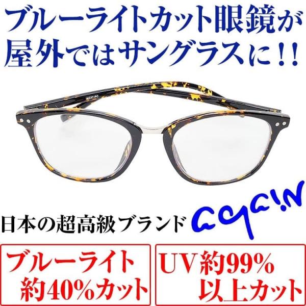 ★完売御礼★2万2,000円が70％OFF セール ブルーライトカット眼鏡が屋外ではサングラスに 透...
