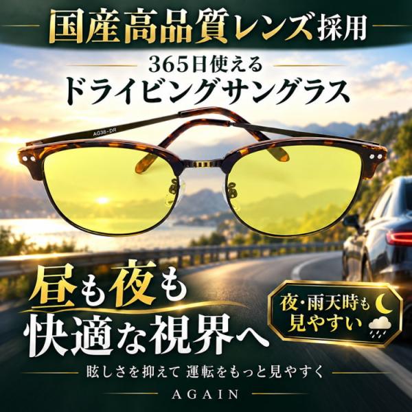＼2万2,000円が72％OFF／【新開発国産：超高品質レンズ搭載　日本福井のメーカーAGAINドラ...