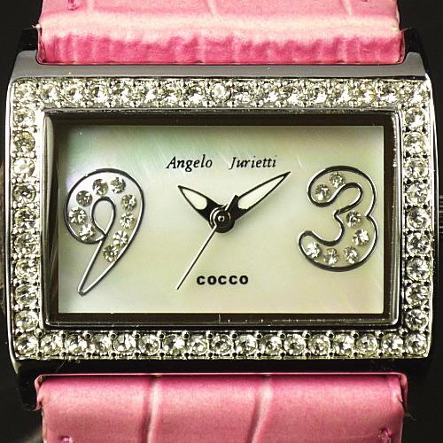 ≪完売御礼≫Angelo Jurietti cocco♪レディス時計♪輝くスワロフスキーがいっぱい！