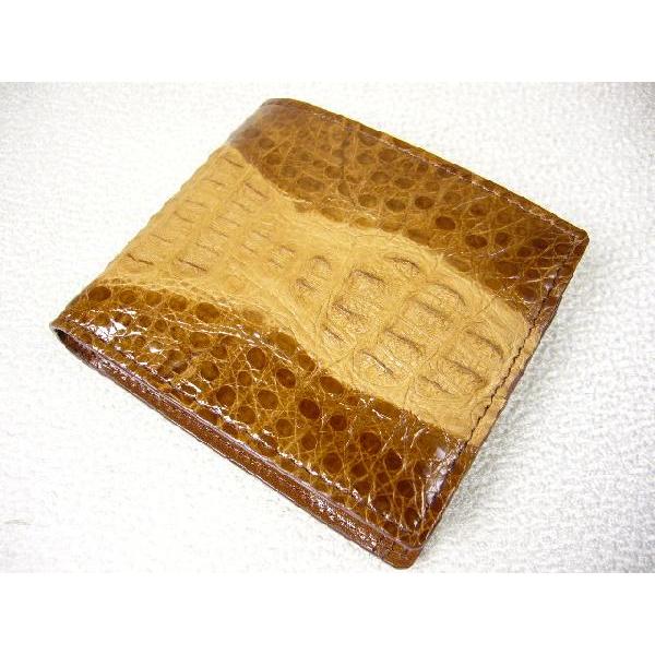 ★完売御礼★本物★ワニ皮★あこがれのクロコダイル(高級アリゲーター)2つ折財布！ブラック・ブラウン