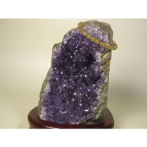 アメジストクラスター(ウルグアイ産)≪一点もの≫天然石置物インテリア