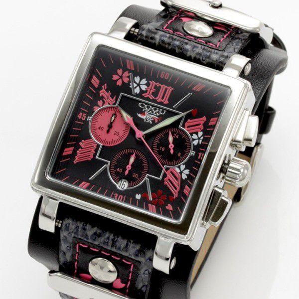 ≪完売御礼≫COGU ITALY(コグ　イタリー) 桜 SAKURA メンズクロノグラフ腕時計