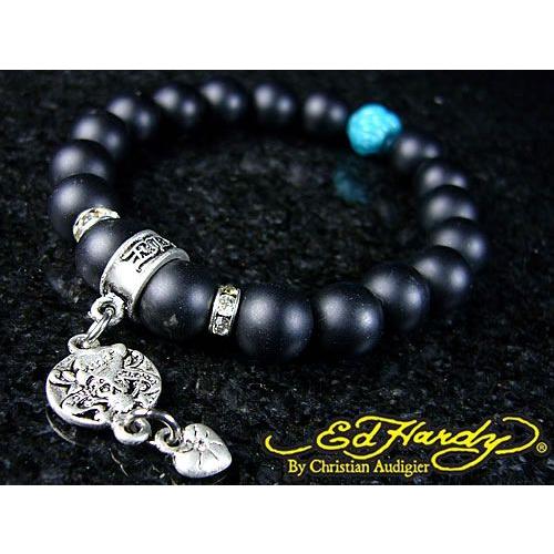 ≪完売御礼≫エドハーディー/ED HARDY正規品/ブレスレット/スカル＆ハート
