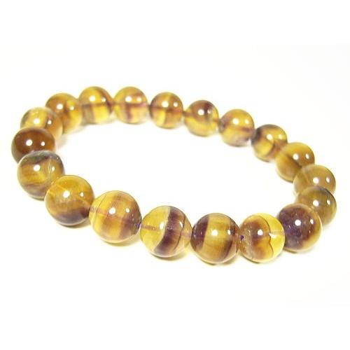 フローライトファントム/天然石パワーストーンブレスレット/10mm/1点もの