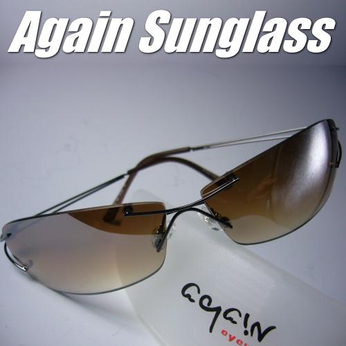 イタリーデザインAGAINサングラス/サングラス メンズ UV 100％ カット/サングラス スクエ...