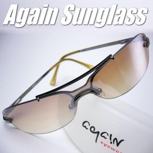 イタリーデザインAGAINサングラス/サングラス メンズ UV 100％ カット/サングラス スクエ...
