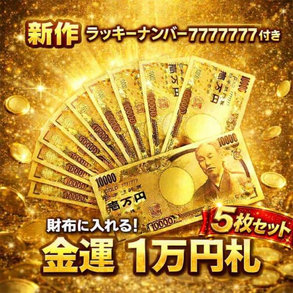 お得な5枚セット10,000円OFFクーポン利用で4,995円 財布 に入れる 純金箔コーティング ...