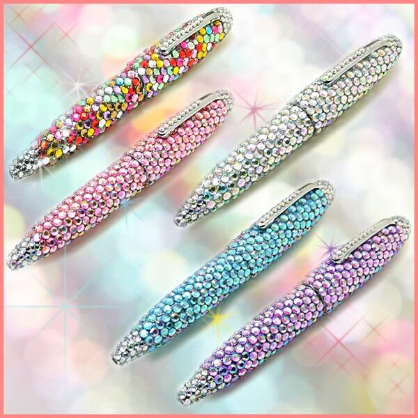 円高還元♪ヤフーランキング1位が555円！キラキラ≪ラインストーン≫アクセサリーボールペン【お一人様...