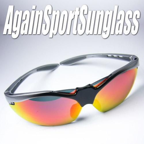 AGAINスポーツサングラス正規品/アゲインサングラス/ゴルフ　ジョギング　野球に