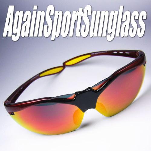 AGAINスポーツサングラス正規品/アゲインサングラス/ゴルフ　ジョギング　野球に