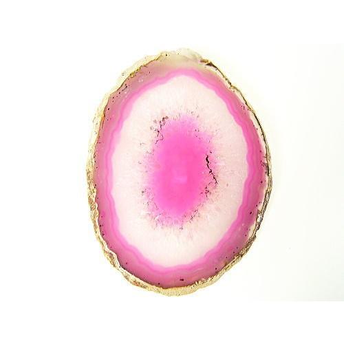 [良色]メノウ瑪瑙プレート/天然石パワーストーンインテリア/ピンク【1点もの】