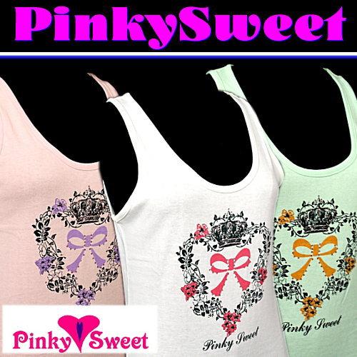噂のブランド♪PinkySweet♪ピンキースイート♪とってもおしゃれ♪しかもエコな♪タンクトップ♪