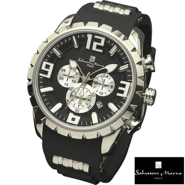 ★完売御礼★有名イタリーブランド Salvatore Marra クロノグラフ ミネラルクリスタルガ...
