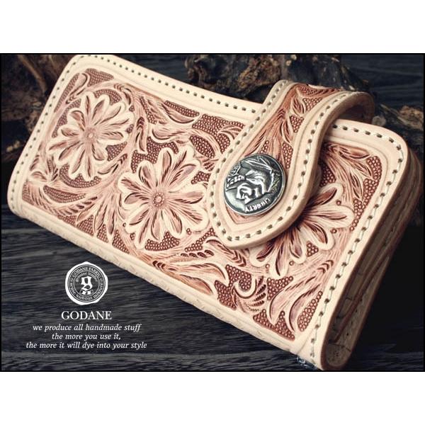 ≪職人の技≫★GODANE★匠の技≪フルカービング≫革お財布