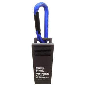 厚手グローブや湿ったタオルをしっかりキャッチ！　カラビナ付きクリップホルダー　NPT-15　ブルー　