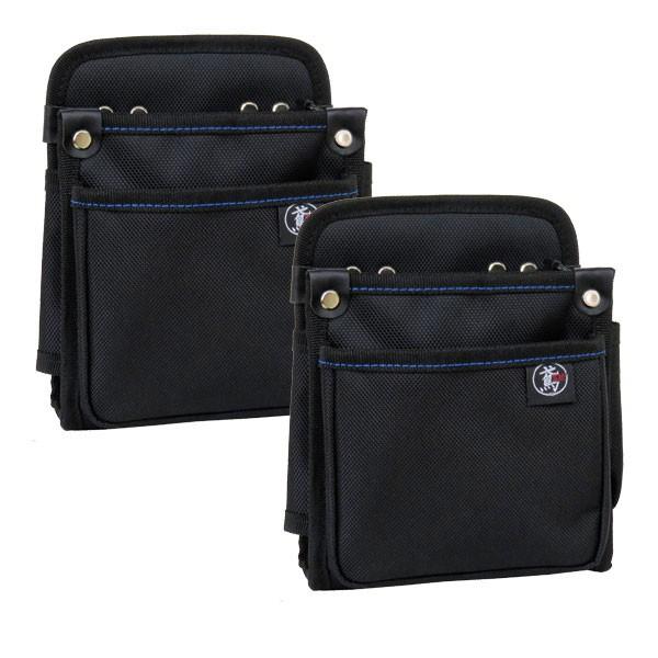 腰袋2段 電工用 【まとめ買い2個セット】 4B 鳶