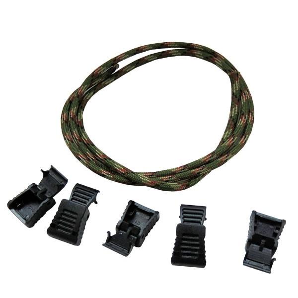 メール便送料無料 ジッパープレート補修 ジッパープルキット 4mm グリーンカモ ZP-02 ウエス...