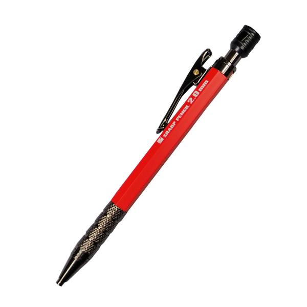 朱雀 建築用シャープペンシル 2.0mm 本体 赤 500-R 祥碩堂 クロネコゆうパケット送料無料