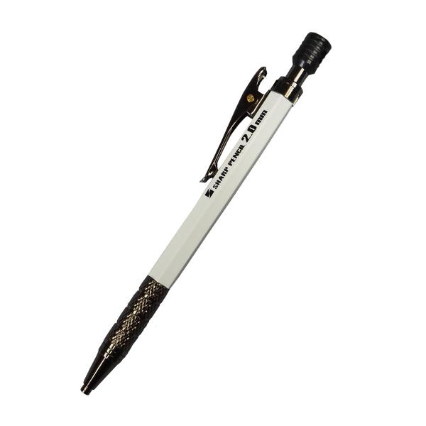 朱雀 建築用シャープペンシル 2.0mm 本体 白 500-W 祥碩堂 追跡可能メール便　送料無料