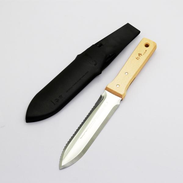 ステンレス製 リ・レジャーナイフ with ホルスター　 仁作 nisaku 送料無料