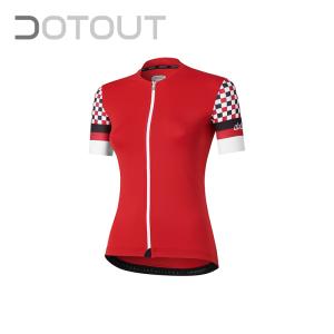 DOTOUT/ドットアウト Square W Jersey 300 red  ジャージ｜agbicycle