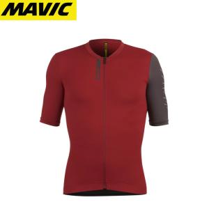 MAVIC マビック ESSENTIAL JERSEY BURGUNDY/CARBONE｜agbicycle