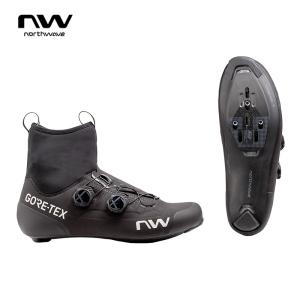 NORTHWAVE ノースウェーブ FLAGSHIP R GTX BLACK フラッグシップR　GTX　ブラック ウィンターシューズ ビンディング・SPD-SLペダル対応｜agbicycle