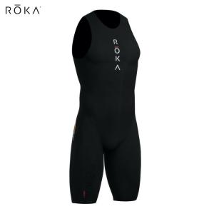 ROKA ロカ Viper X sleeveless Black/Torch メンズ・バイパー X スリーブレス　スイムスキン｜agbicycle