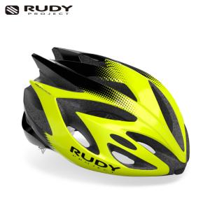 RUDY PROJECT rush ラッシュ イエローフルオ/ブラック（シャイニー）  ヘルメット｜agbicycle