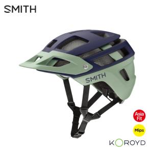 SMITH スミス FOREFRONT2 フォーフロント | Color:MATTE MIDNIGHT NAVY/SEGEBRUSH  ヘルメット｜agbicycle