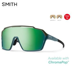 SMITH スミス Shift XL MAG Asia Fit | Frame:Stone/Moss | Lens:CP-Green Mirror & Clear サングラスの商品画像