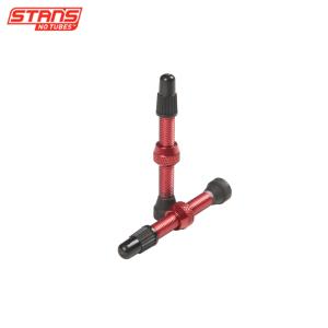 Stan’s NoTubes スタンズノーチューブ VALVE STEM PAIR AL PRESTA 44MM レッド｜agbicycle