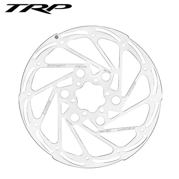 TRP ティーアールピー R180S02M ディスクブレーキローター 180mm（6穴、厚み1.8m...