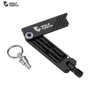 WolfTooth ウルフトゥース 6-Bit Hex Wrench Multi-Tool with Keyring Gunmetal Gray Bolt  マルチツール｜agbicycle