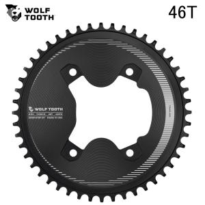 WolfTooth ウルフトゥース 110 BCD Asymmetric 4-Bolt Aero Chainrings for GRX Cranks Drop-Stop ST 46T｜agbicycle