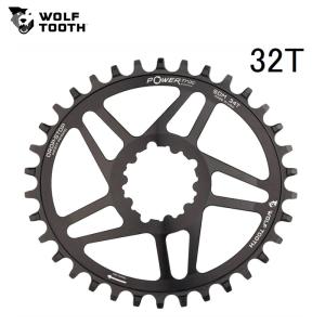 WolfTooth ウルフトゥース Direct Mount Chainring for SRAM Cranks - Elliptical Boost 32T Drop-Stop B  チェーンリング｜agbicycle