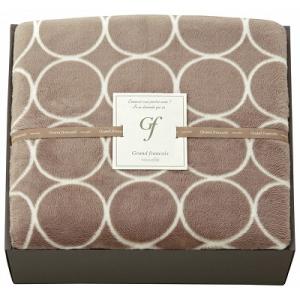 グランフランセヌーベル ハイソフトタッチマイヤー毛布 GFN8106 グレージュ 出産内祝 結婚内祝...