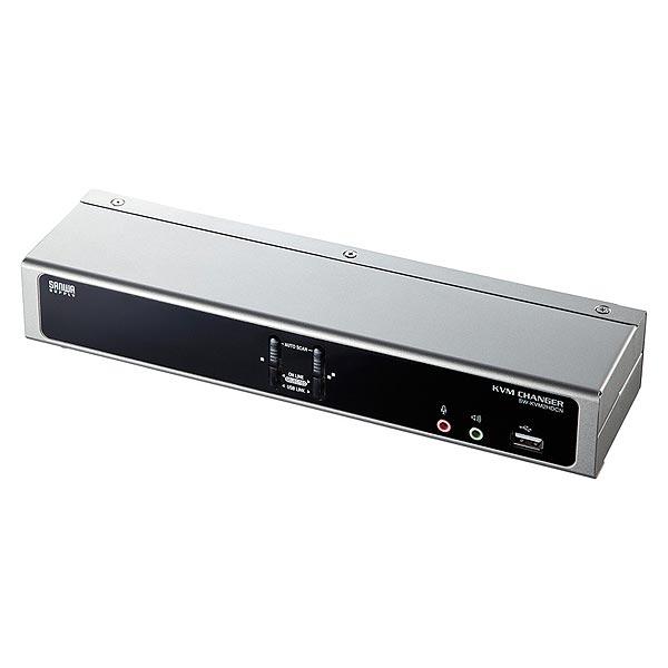 パソコン切替器 サンワサプライ SW-KVM2HDCN KVM デュアルリンクDVI対応 USB2....