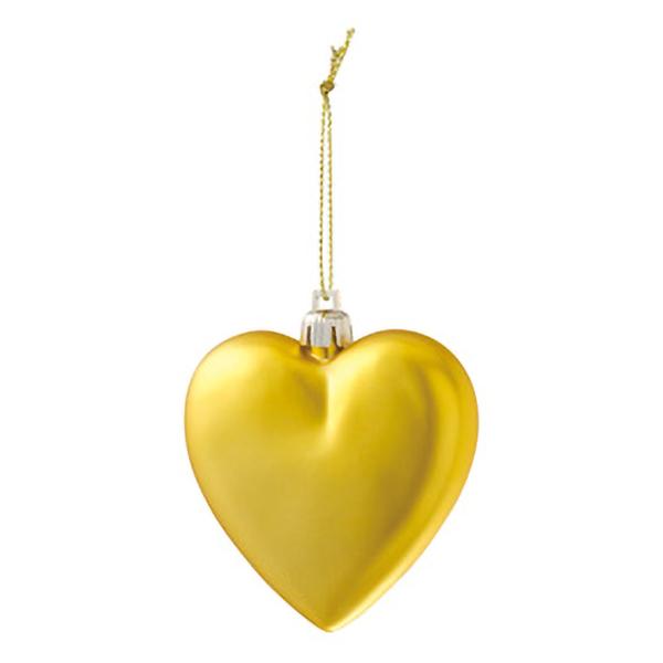 フロストハートオーナメント(S)(6ヶ/パック)(フロストゴールド) OXM-1262-S-FSGO...