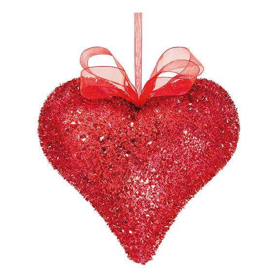 シャインラージハート(レッド) OXM-1294-RD／クリスマス 飾り バレンタイン オーナメント