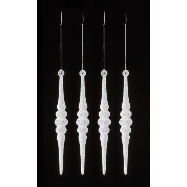 プラチナスピアハンギング(4本/パック) OXM-1354／クリスマス 飾り オーナメント