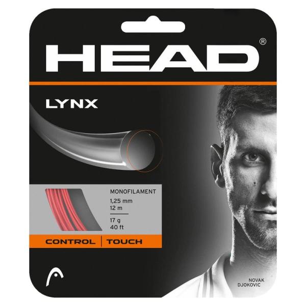 ヘッド(HEAD) 硬式テニス ガット LYNX 12m レッド 281784