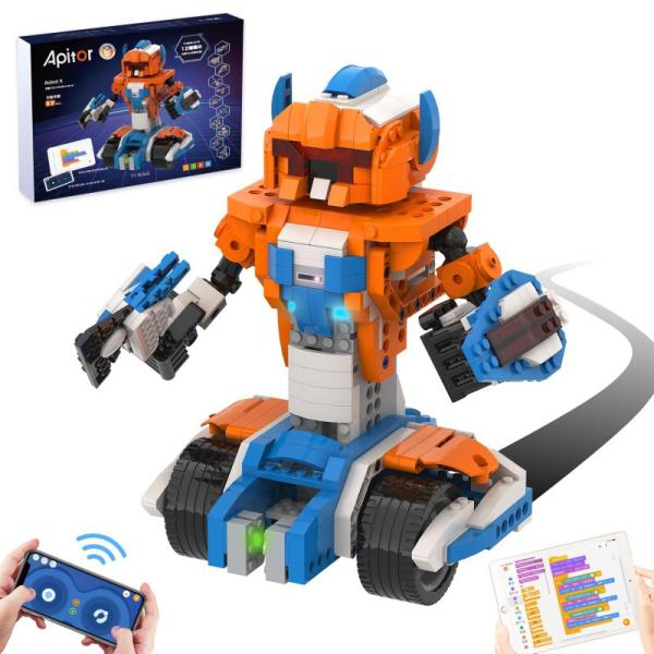 Apitor Robot X 新規 プログラミング ロボット 子供のおもちゃSTEM教育ビルディング...