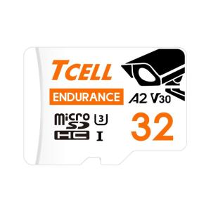 TCELL 高耐久 監視カメラ用 32GB microSDXC メモリカード アダプター付き - A2、USH-I U3、V30、4K、マイ｜ageha-shop