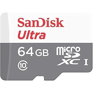 SanDisk Ultra 64GB 100MB/s UHS-I Class 10 microSDXC Card SDSQUNR-064G-｜ageha-shop