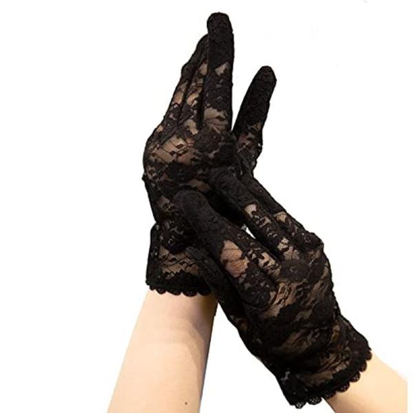 ネイルが隠れる フォーマル手袋 ノノフローヴ 冠婚葬祭に便利なレース手袋 マ ニュキュア 爪が隠れる...