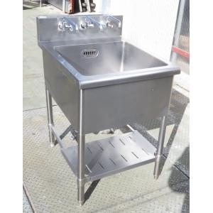 中古厨房 ステンレス 1槽シンク 600×750×800 業務用1層流し台