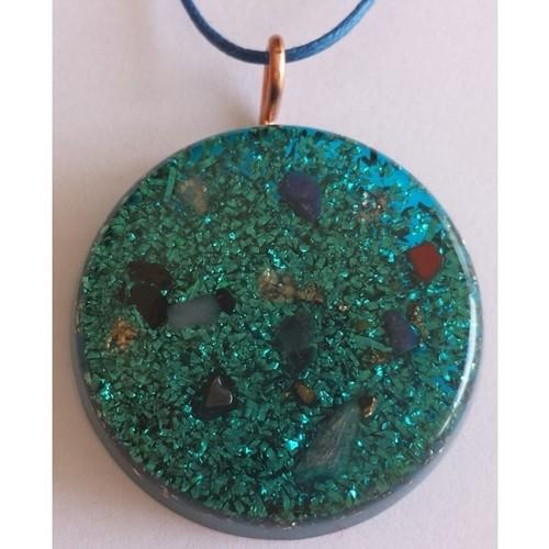 オルゴンペンダント　ブルー