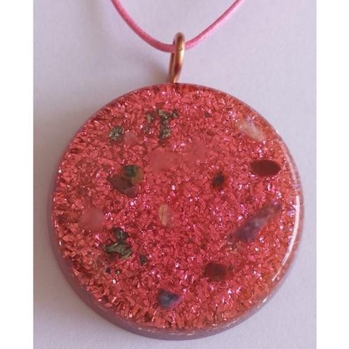 オルゴンペンダント　ピンク